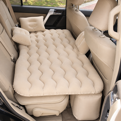 Inflatable Car Air Mattress, Portable Car Camping Mattress with Pillows