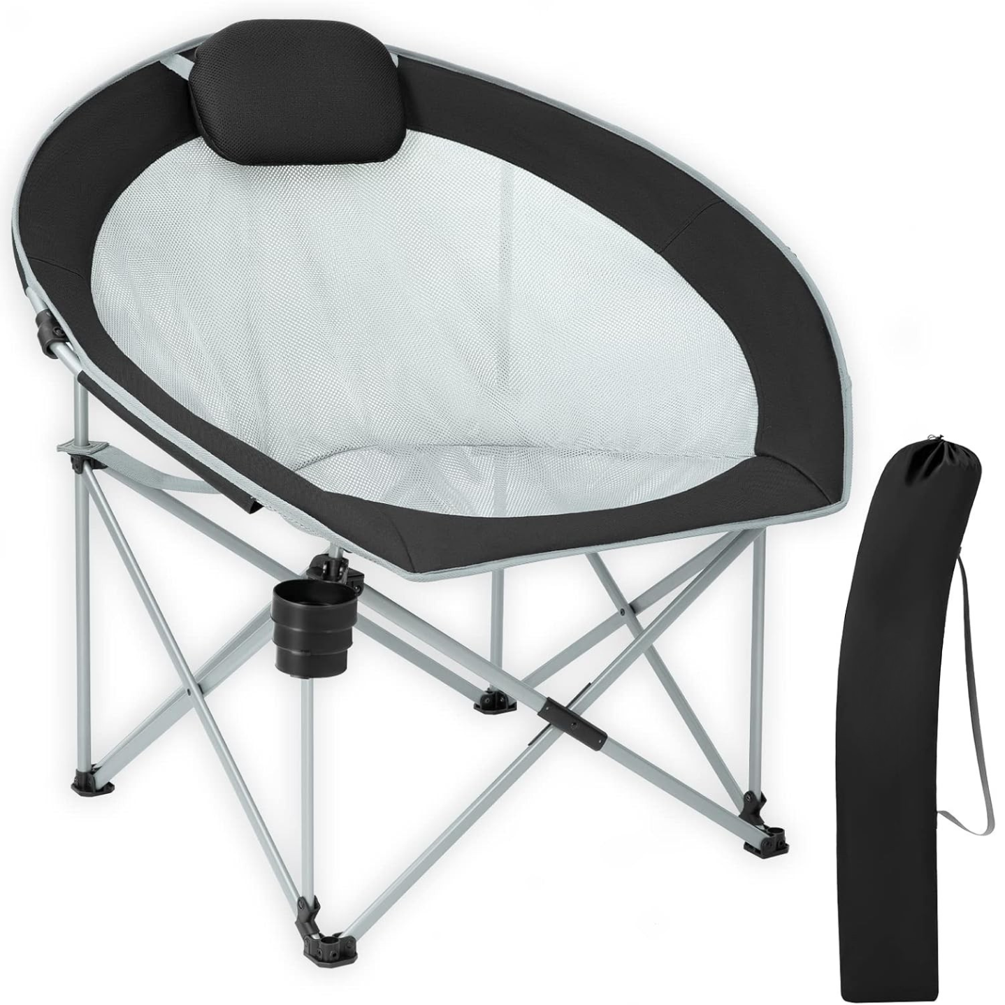 Portable Foldable Moon Camping Chair