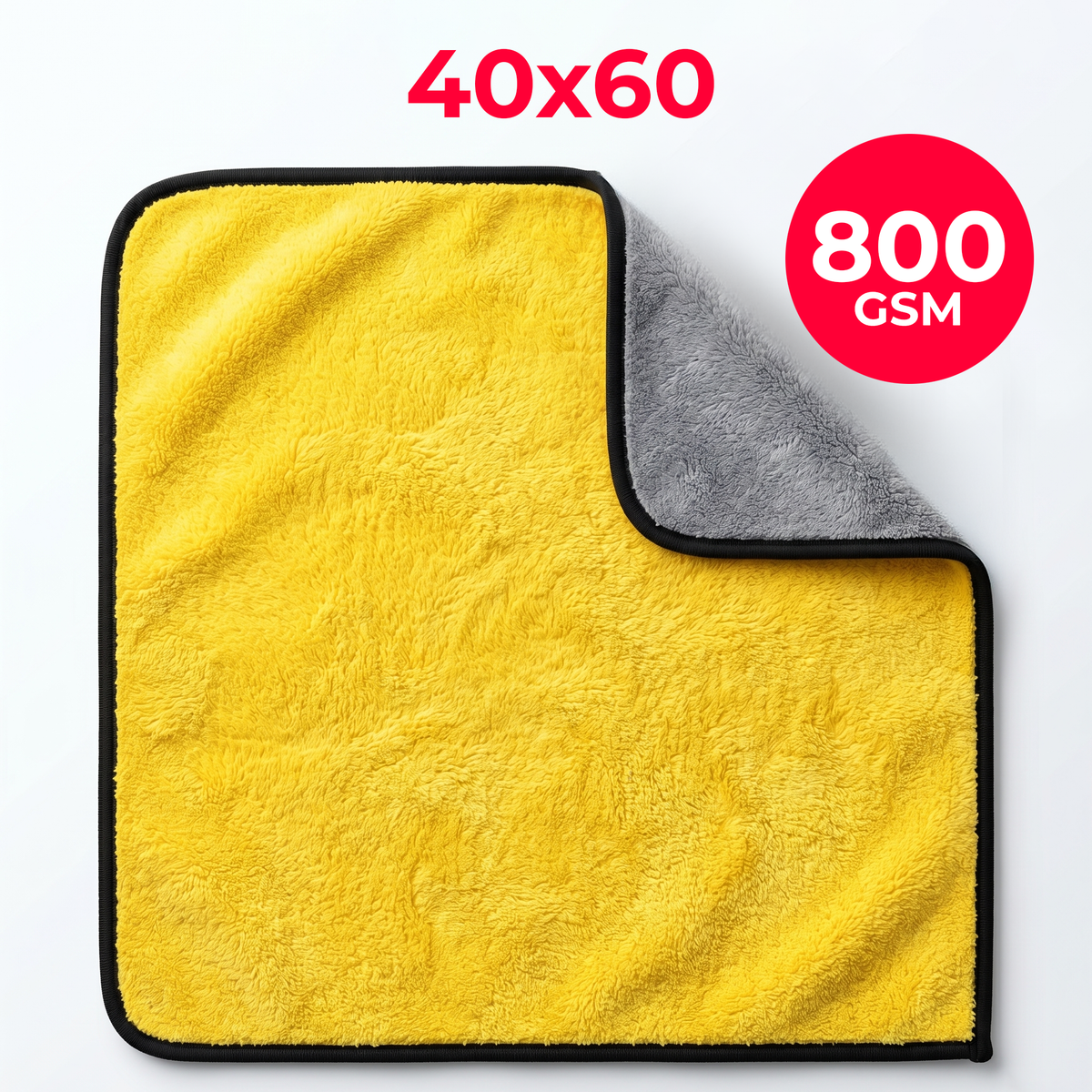 12Pcs | 24Pcs | 36Pcs - 40*60cm, 800 GSM Microfiber Cleaning Cloth