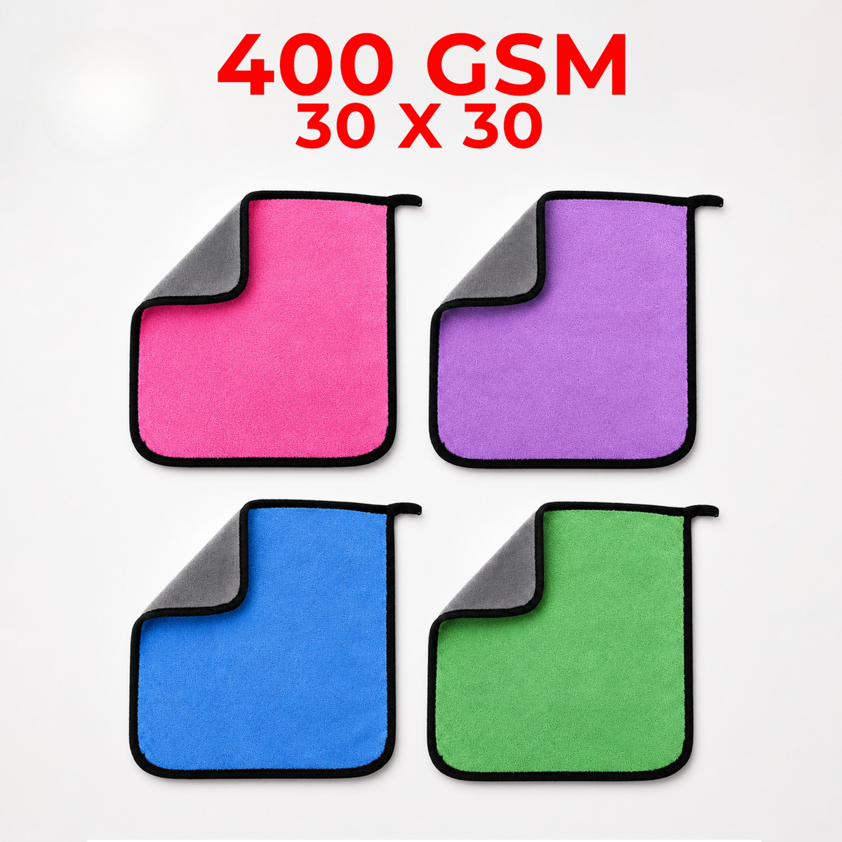 Microfiber Cleaning Cloth 12Pcs | 24Pcs | 36Pcs - 30*40cm, 350 GSM