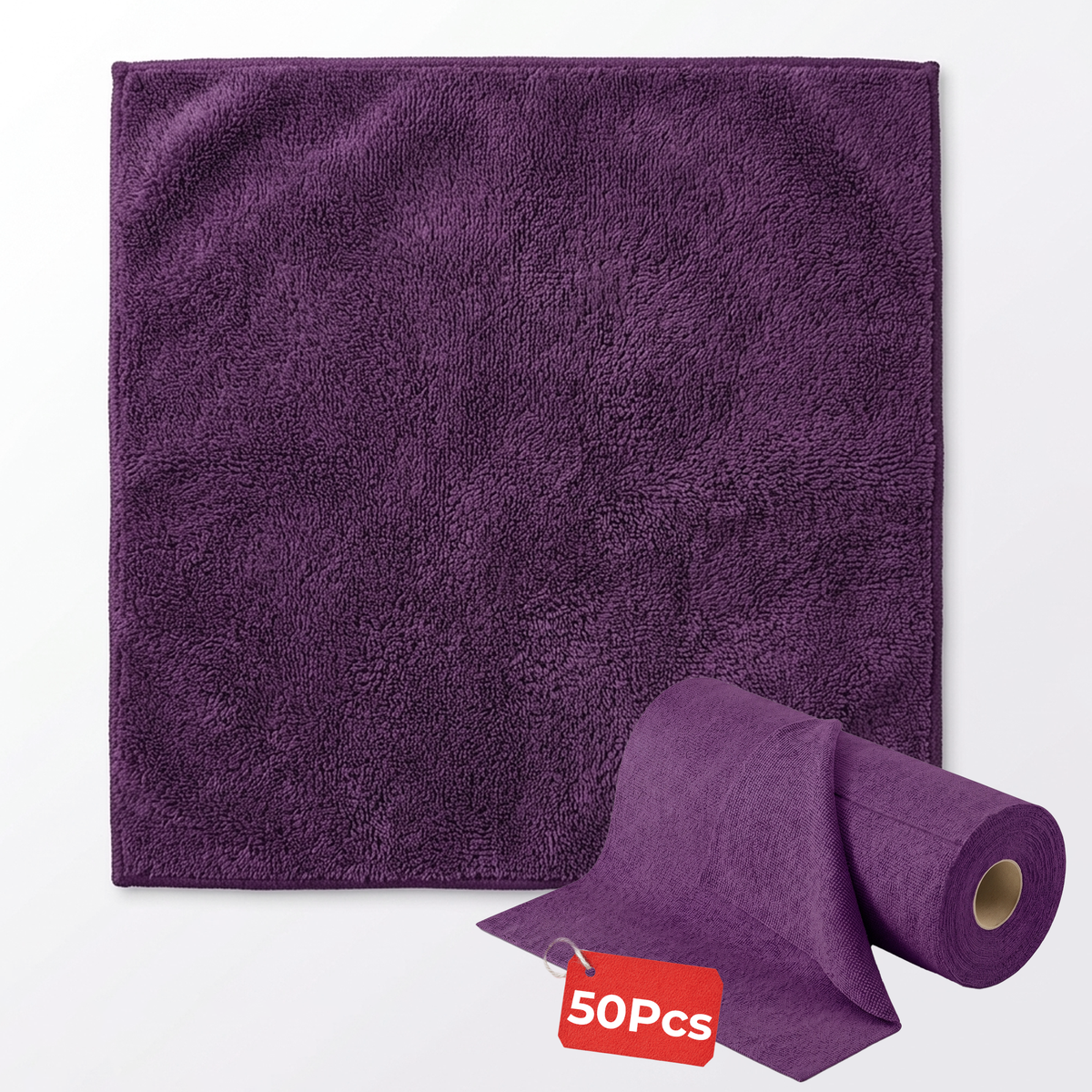 50Pcs - 40*60cm, 800 GSM Microfiber Cleaning Cloth