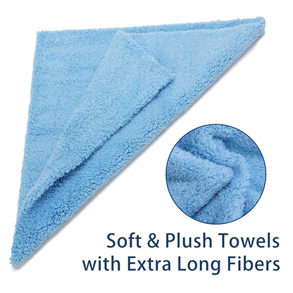 Microfiber Cleaning Cloth 5Pcs - 40*40cm, 340 GSM