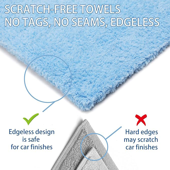 Microfiber Cleaning Cloth 5Pcs - 40*40cm, 340 GSM