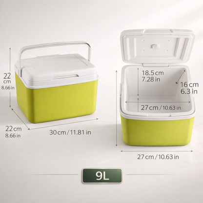 Portable Insulated Cooler Box with Ice Packs - 6L | 9L | 15L