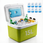 Portable Insulated Cooler Box with Ice Packs - 6L | 9L | 15L