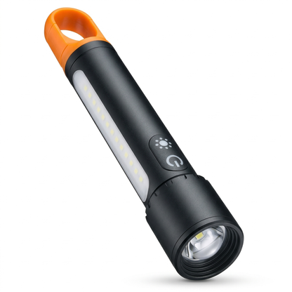 Rechargeable Outdoor Flashlight with COB Sidelight