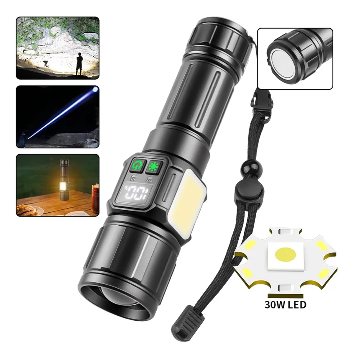 Rechargeable Camping Outdoor Flashlight