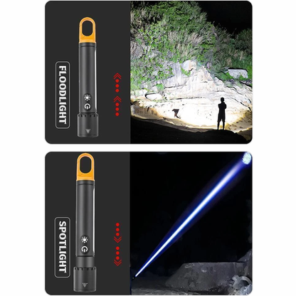 Rechargeable Outdoor Flashlight with COB Sidelight