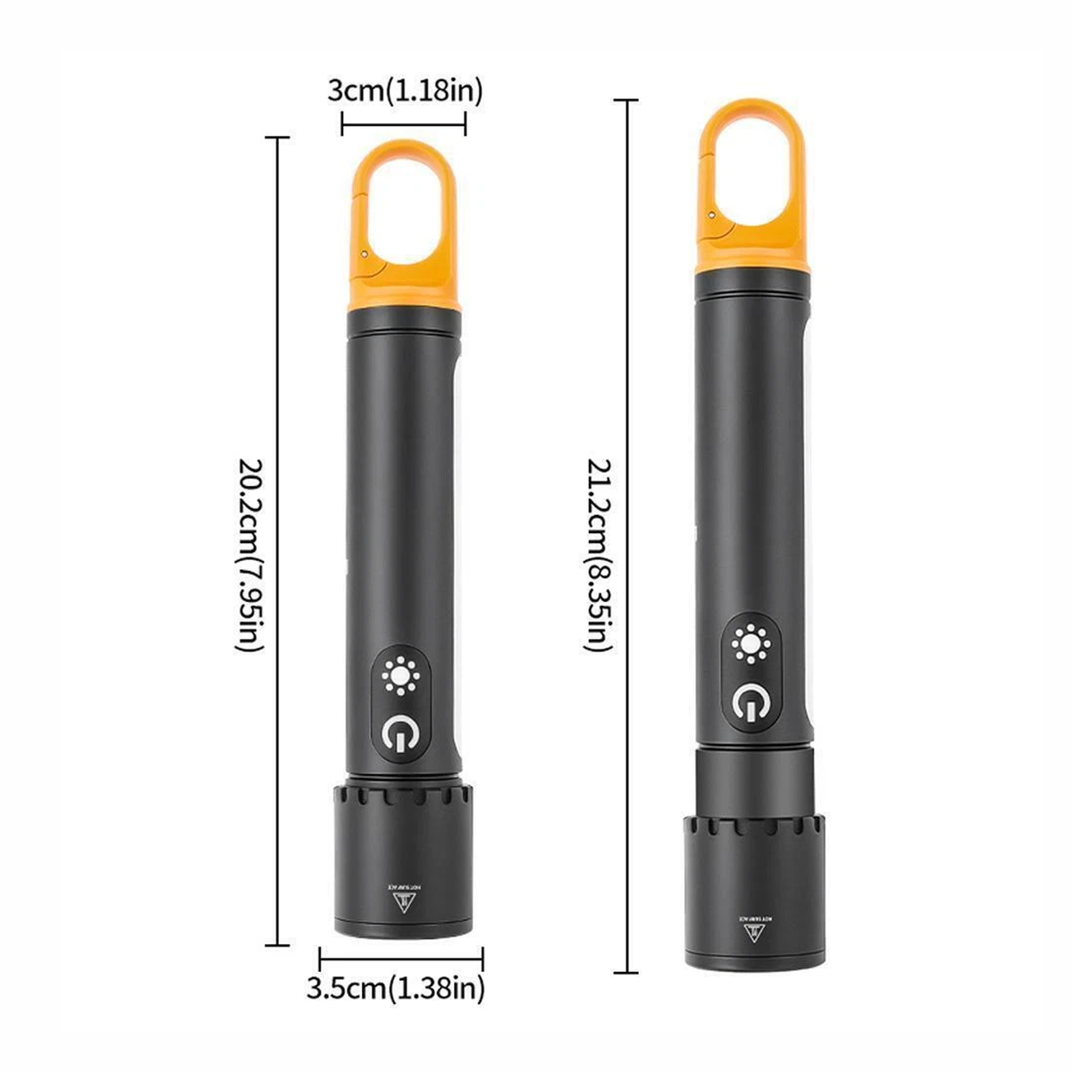 Rechargeable Outdoor Flashlight with COB Sidelight
