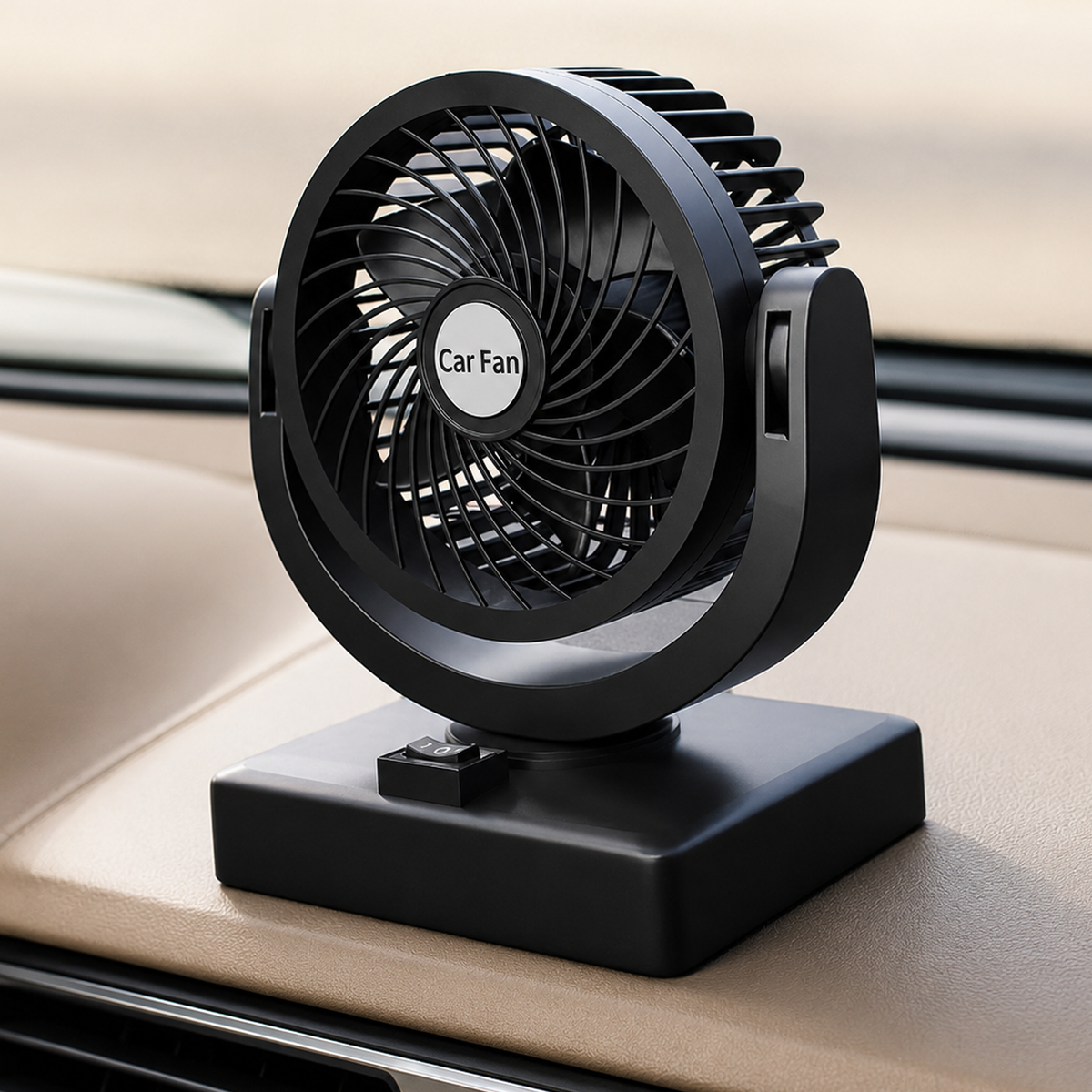 Portable 360° Adjustable Head Car Fan