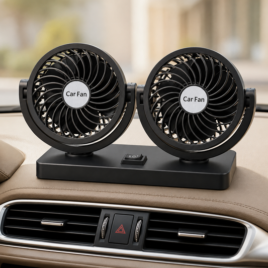 Portable 360° Adjustable Head Car Fan