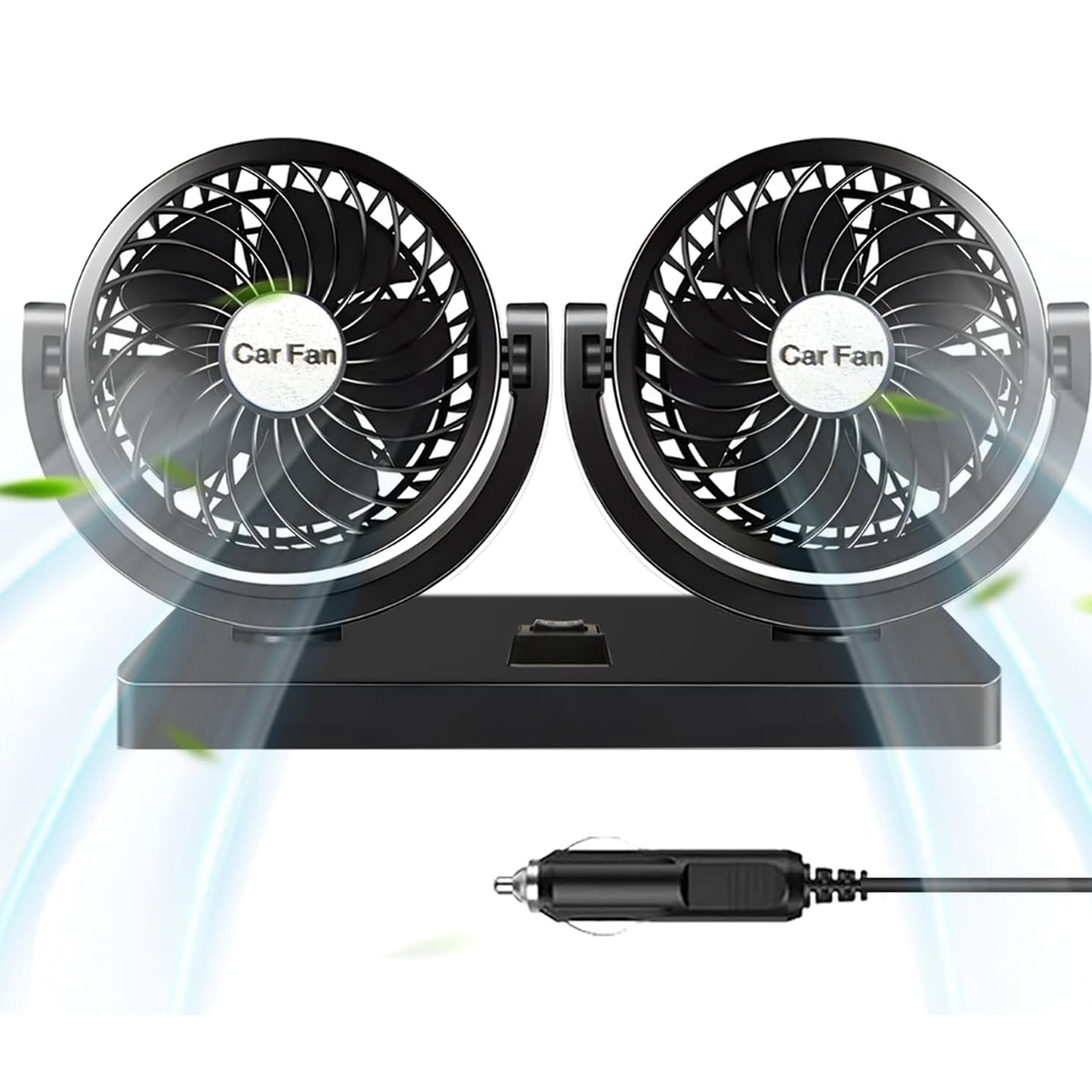Portable 360° Adjustable Head Car Fan