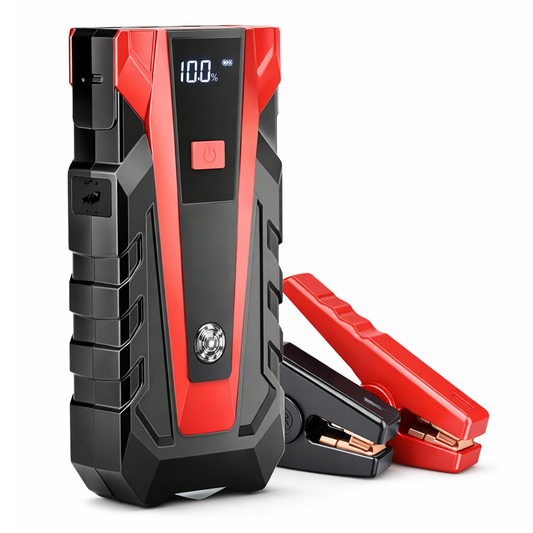 3-in-1 Portable Car Jump Starter with Power Bank & LED Flashlight