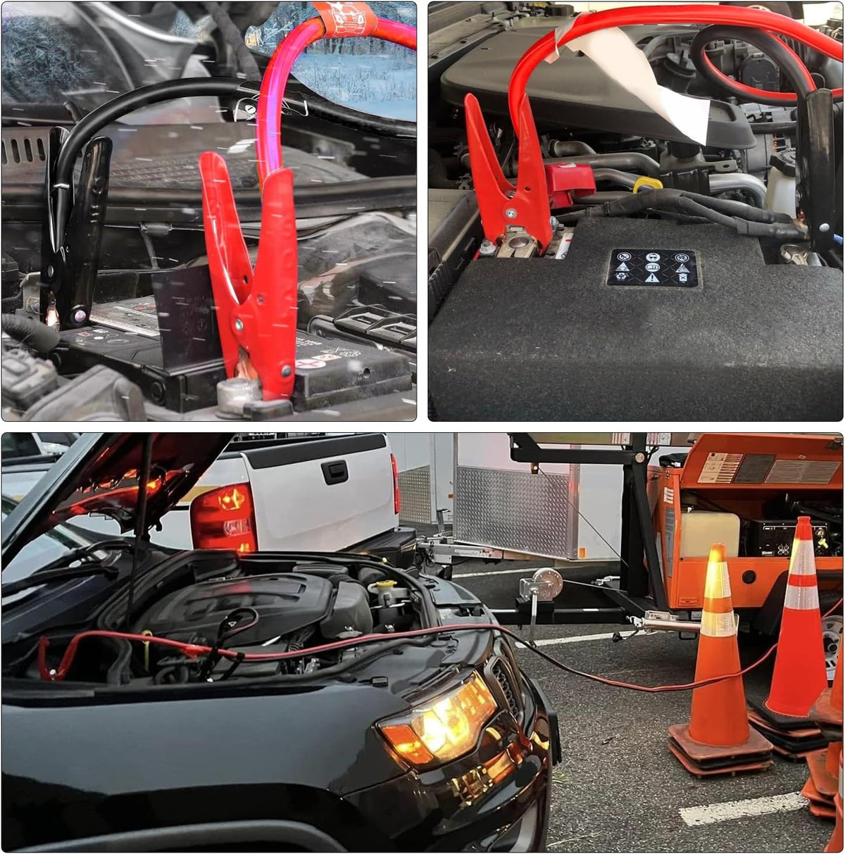 800AMP - 2.5M Car Battery Jumper Cables with Copper Clamps