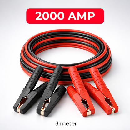 2000AMP - 3M Car Battery Jumper Cables with Copper Clamps