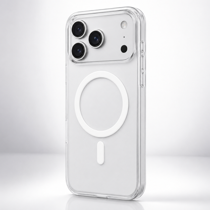 Magnetic Transparent Case for iPhone 17 Pro