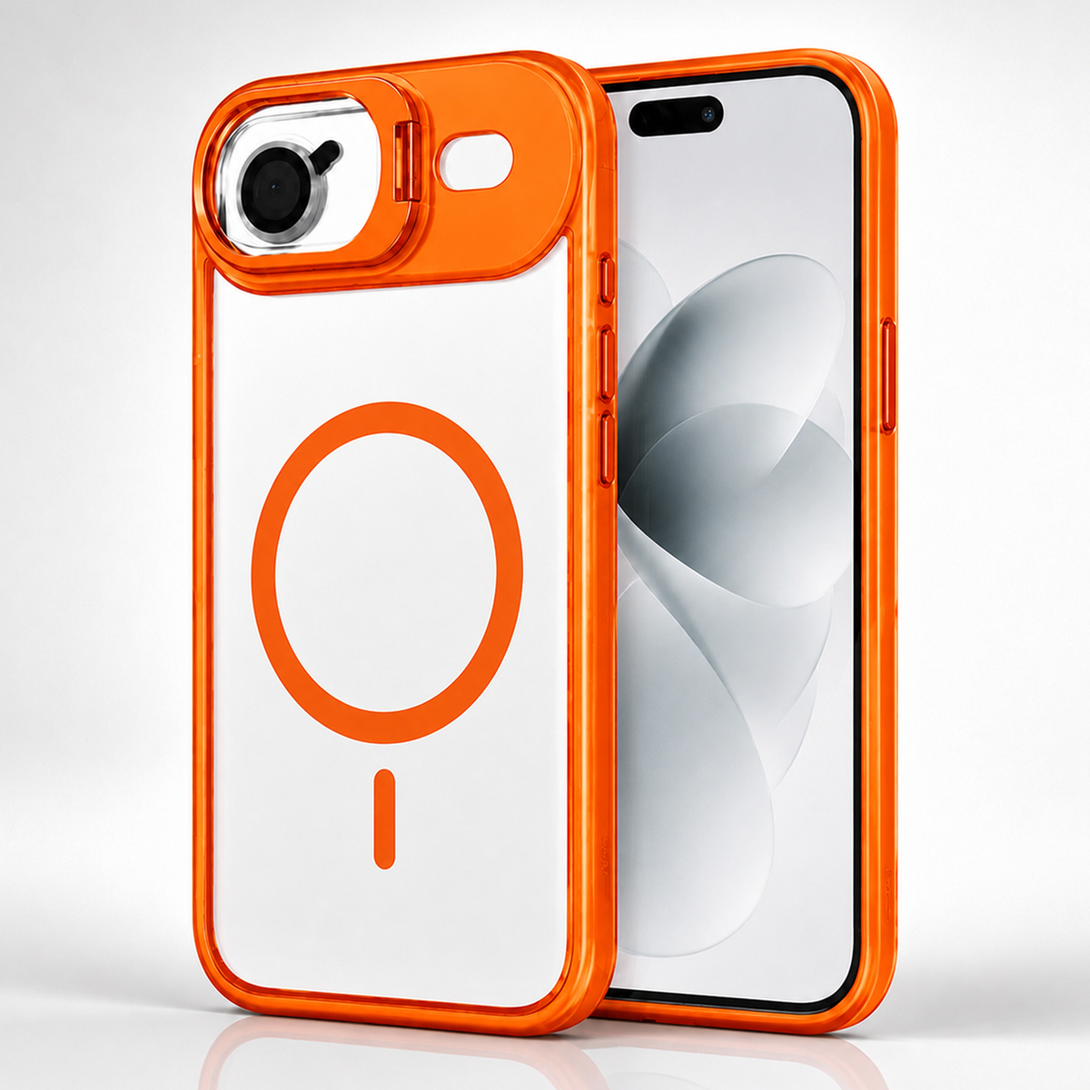 Magnetic Clear Case with Built-in Kickstand for iPhone 17 Air