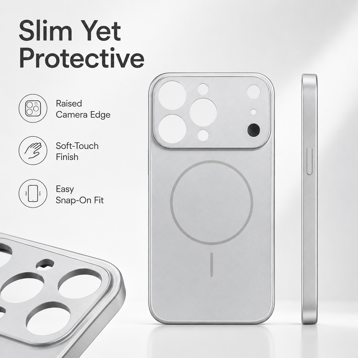 MagSafe Compatible Case for iPhone 16 Pro with Camera Protection