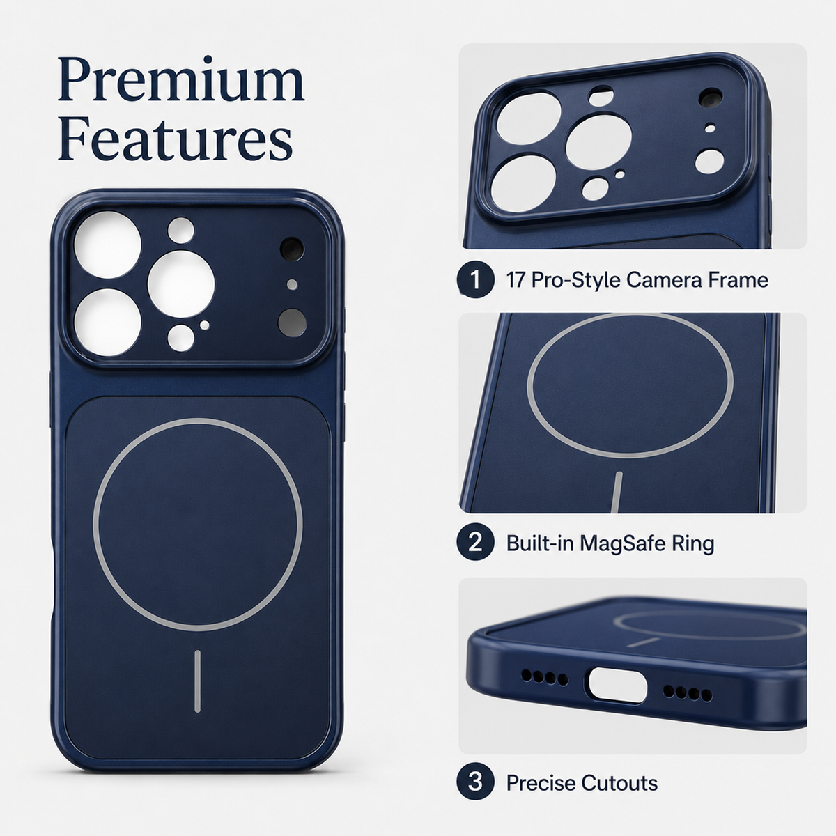 MagSafe Compatible Case for iPhone 16 Pro Max with Camera Protection
