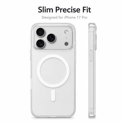 Magnetic Transparent Case for iPhone 17 Pro