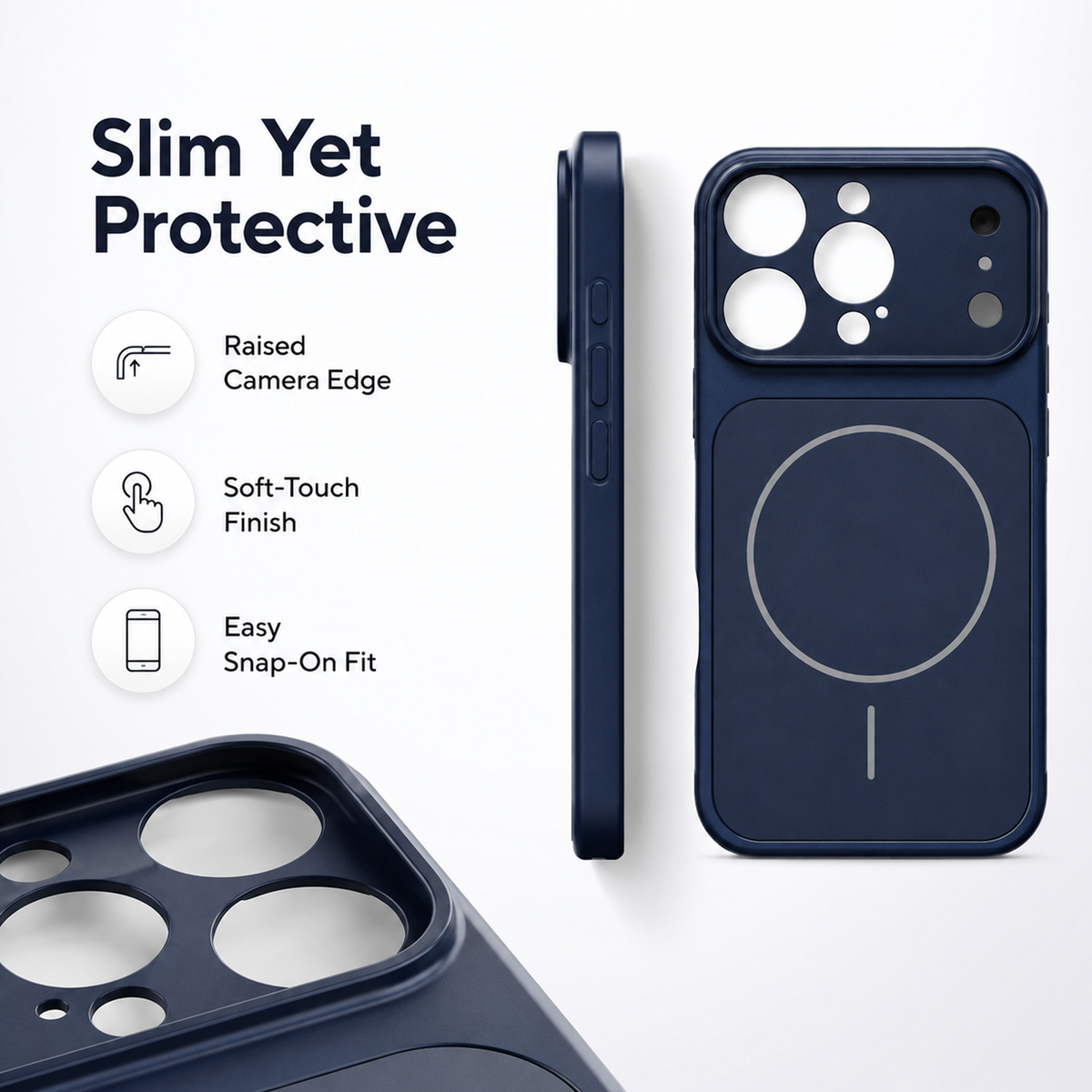 MagSafe Compatible Case for iPhone 16 Pro Max with Camera Protection
