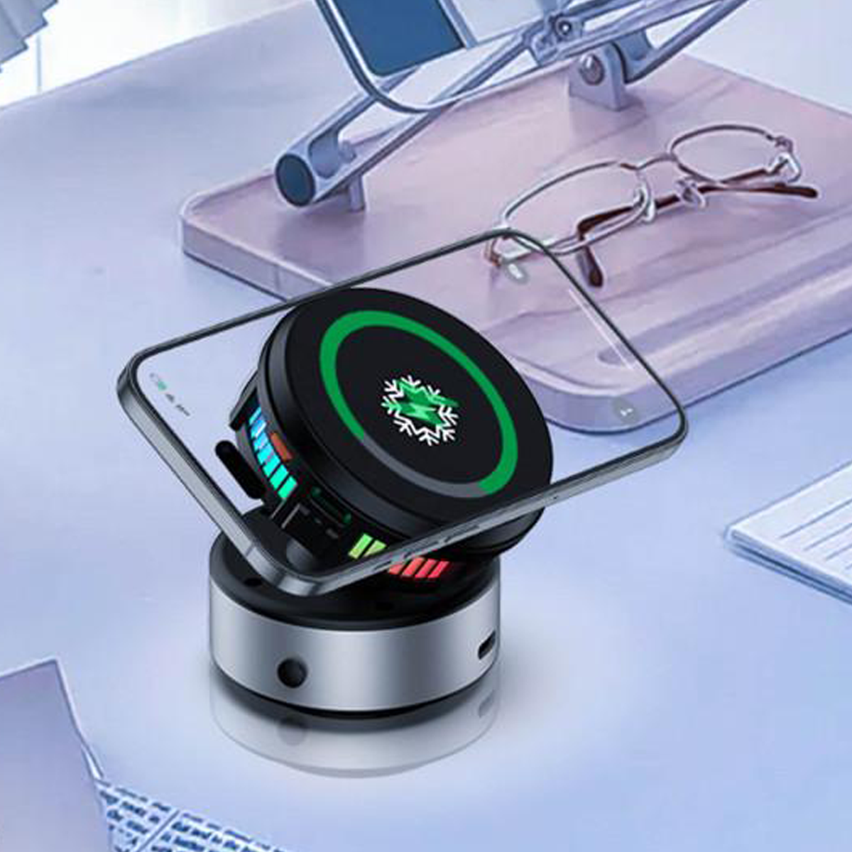 360° Rotating Magnetic Wireless Car Phone Holder