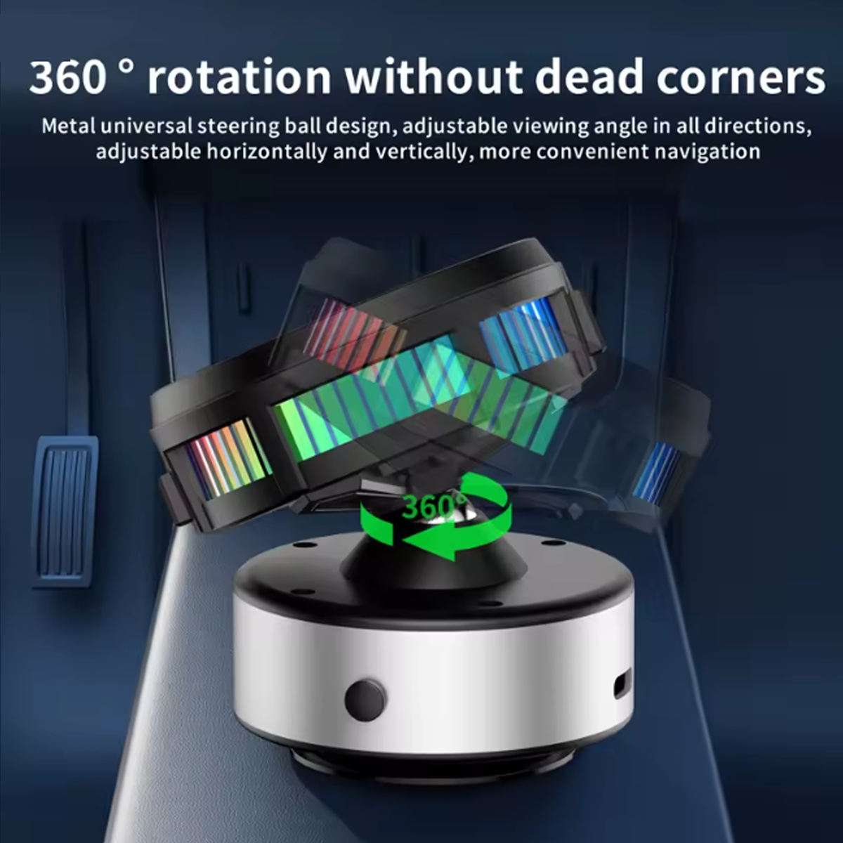 360° Rotating Magnetic Wireless Car Phone Holder