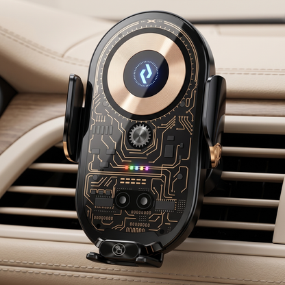 360° Rotating Wireless Car Charger Phone Holder