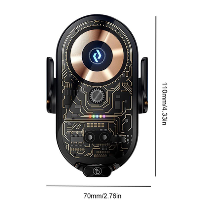 360° Rotating Wireless Car Charger Phone Holder