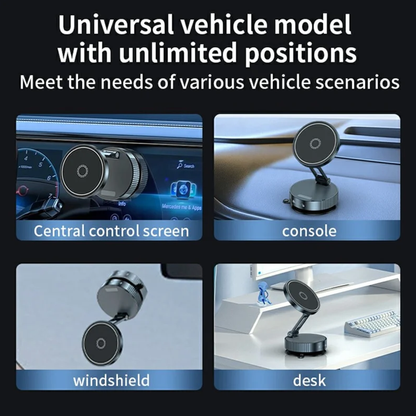 360° Rotating Magnetic Wireless Car Phone Holder