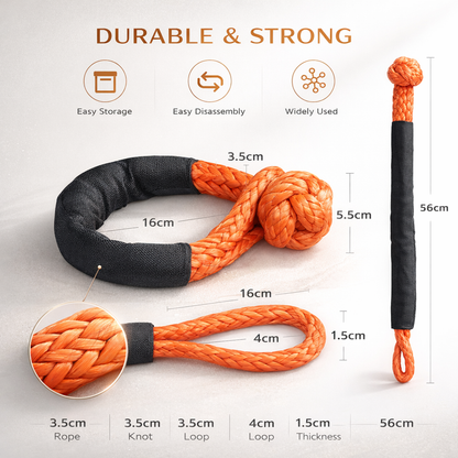 56M Recovery Tow, Synthetic Winch Rope –  17T | 25T