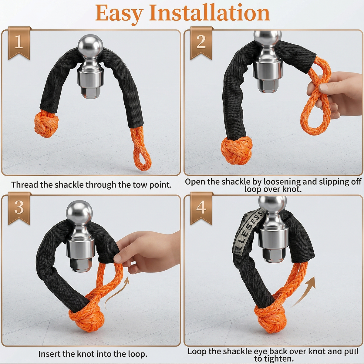 56M Recovery Tow, Synthetic Winch Rope –  17T | 25T