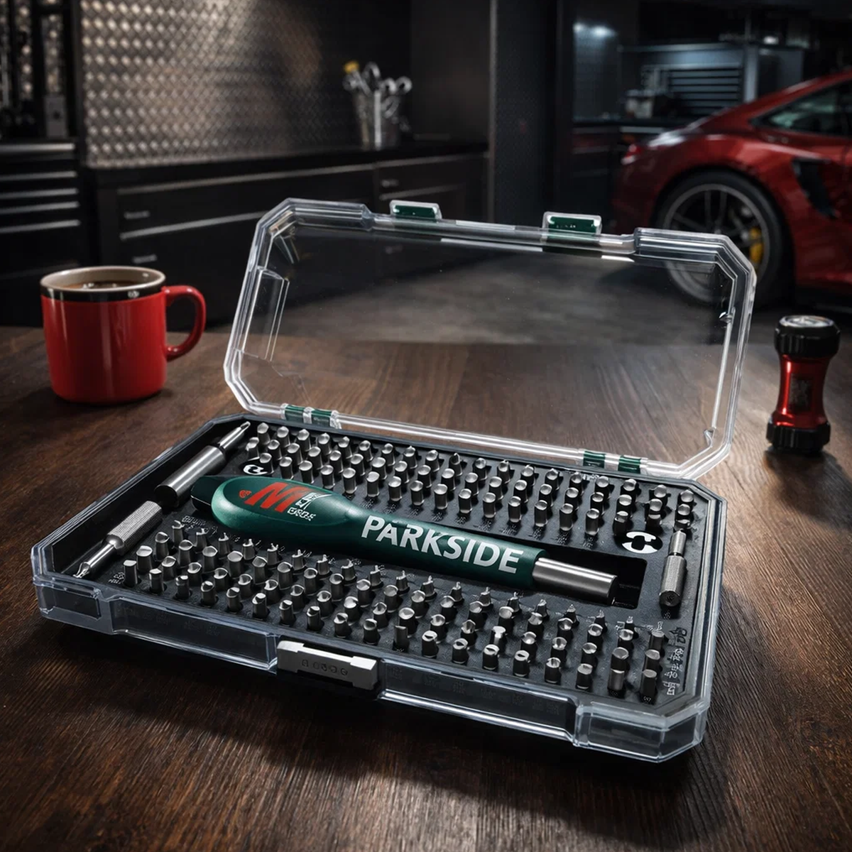 115Pcs Screwdriver Bit Set with Ratchet Handle