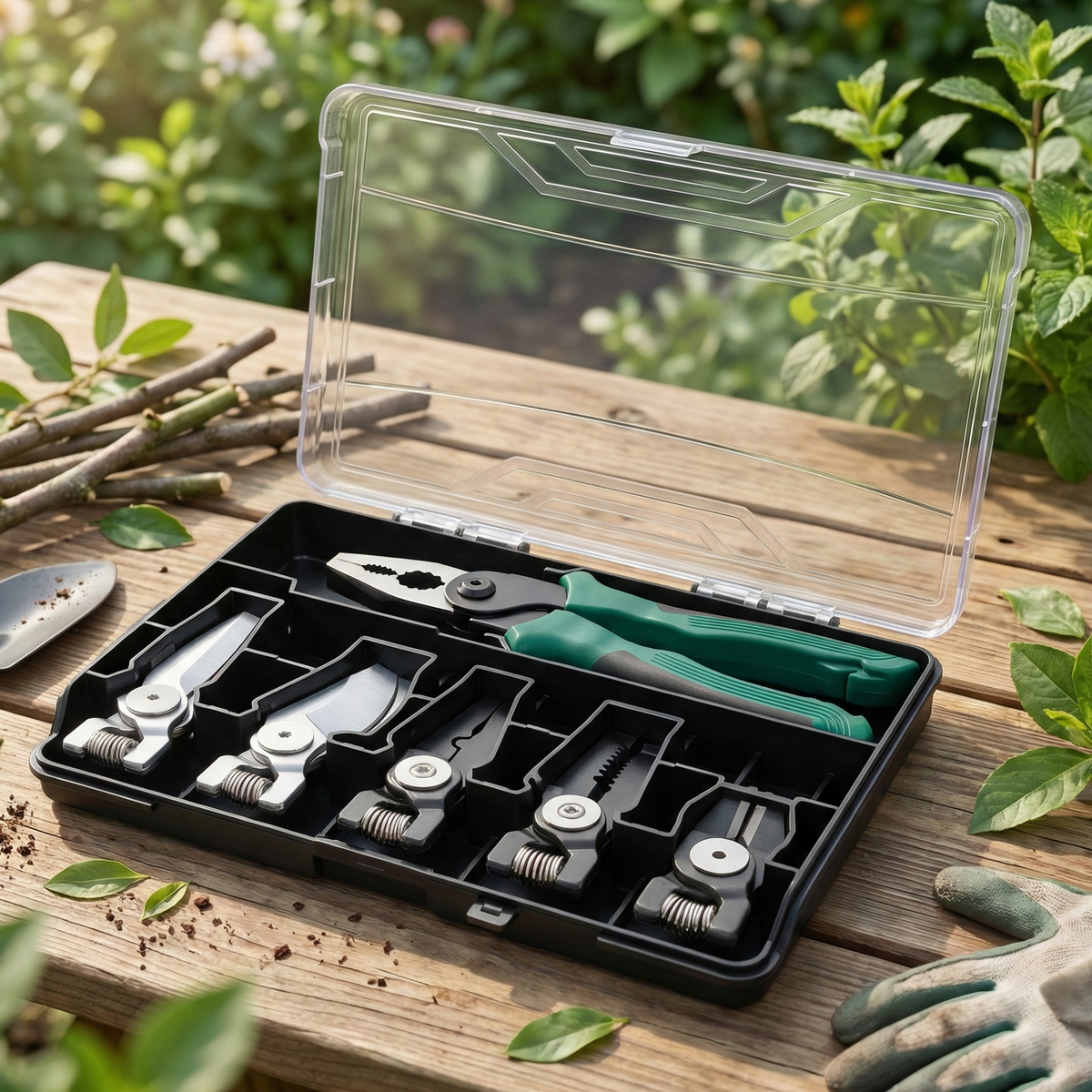 Ratcheting Screwdriver Set 6Pcs with Storage Case