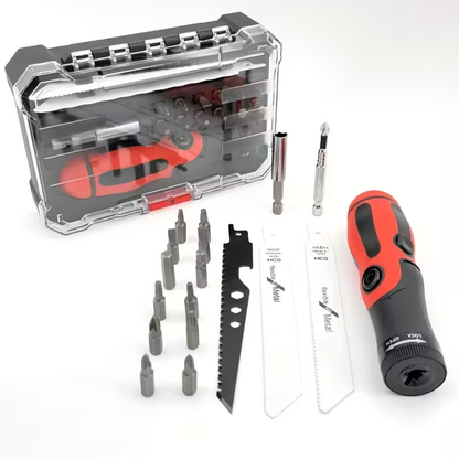 Handsaw and Screwdriver Set with Bits & Extension Rod