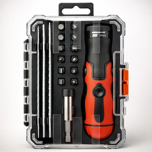 Handsaw and Screwdriver Set with Bits & Extension Rod