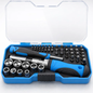 44Pcs Screwdriver with Socket Wrenches & Interchangeable Bits