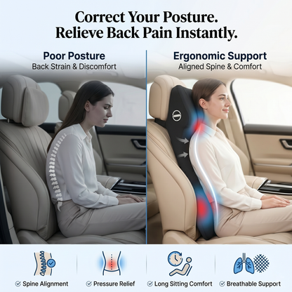Ergonomic Lumbar Support Cushion for Seat