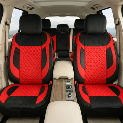 Premium 5Pcs Set Soft Fabric Car Seat Cover Full Set | Sedan Car