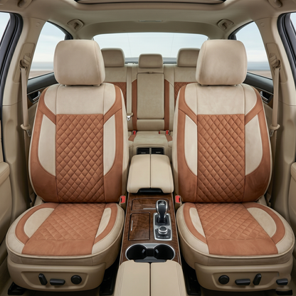 Premium 5Pcs Set  Soft Fabric Car Seat Cover Full Set | SUV Car