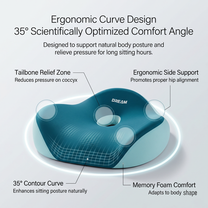Orthopedic Memory Foam Seat Cushion