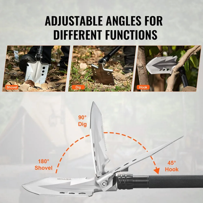 8-in-1 Multi-Tool Survival Shovel