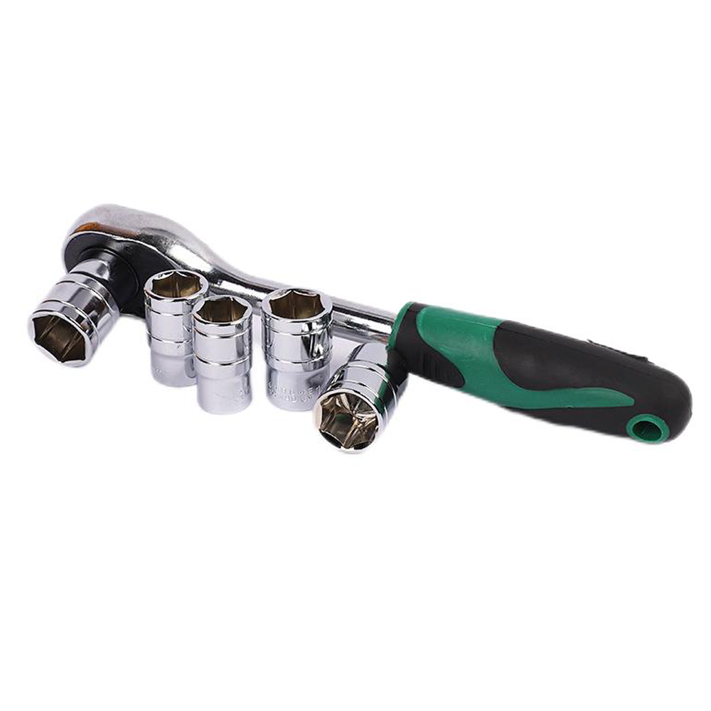 Steel Socket Wrench Set 24Pcs with Ratchet Handle