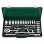 Steel Socket Wrench Set 24Pcs with Ratchet Handle