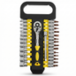 Steel Socket Wrench Set 28Pcs with Ratchet Handle