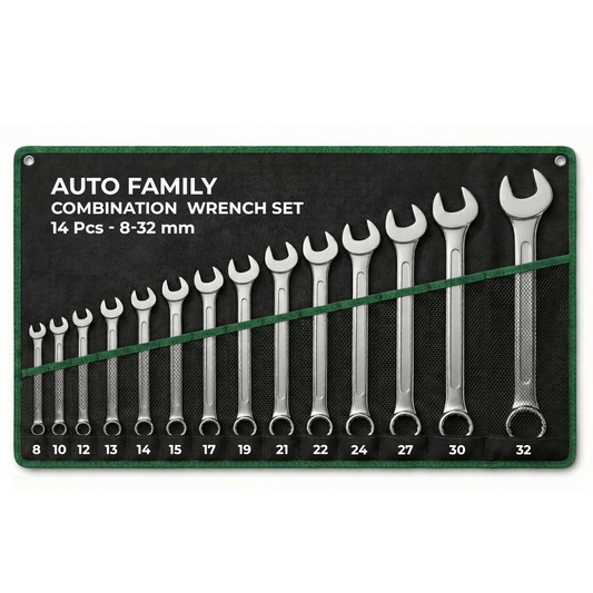 Steel Spanner Wrench Set 14pcs, 8-32mm