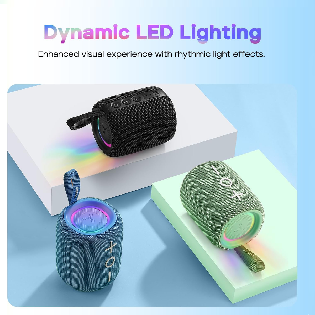 Deep Bass Bluetooth Speaker with LED Lights
