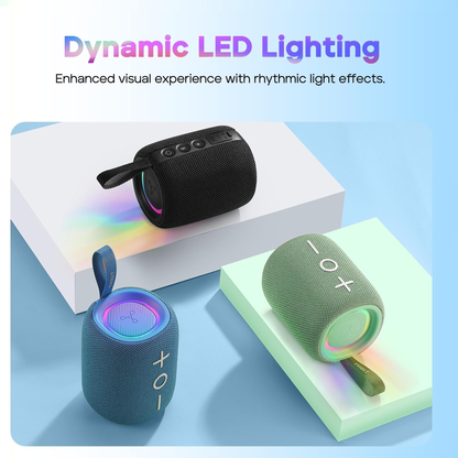 Deep Bass Bluetooth Speaker with LED Lights