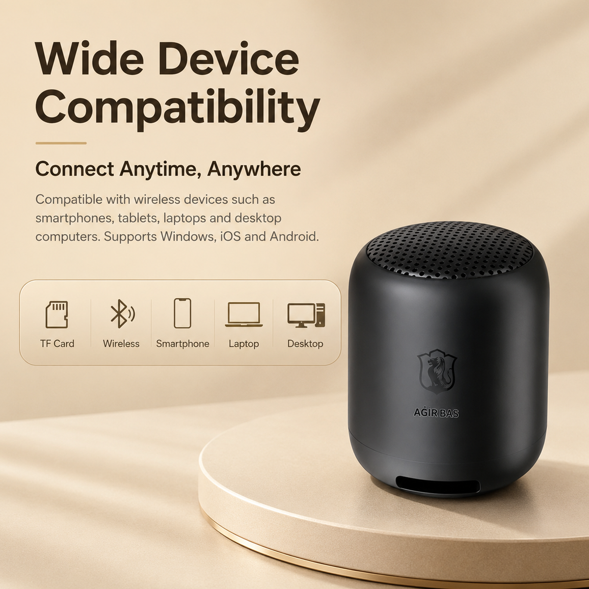 Portable Wireless Bluetooth Mini Speaker with HD Sound