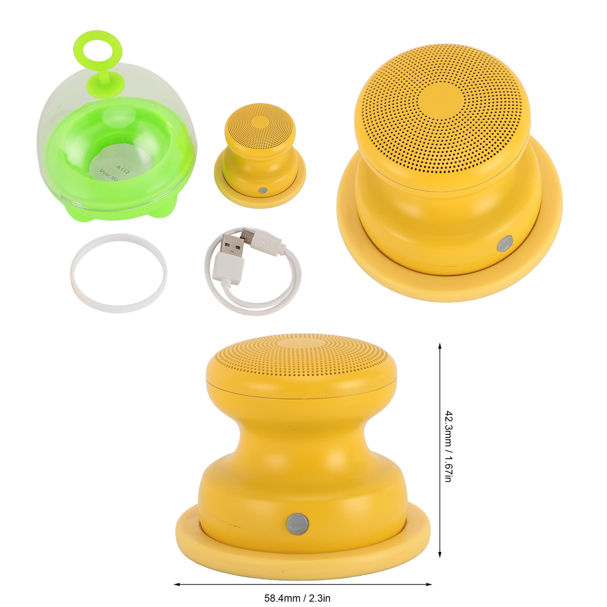 Magnetic Mini Bluetooth Speaker with 8 Hours Playtime